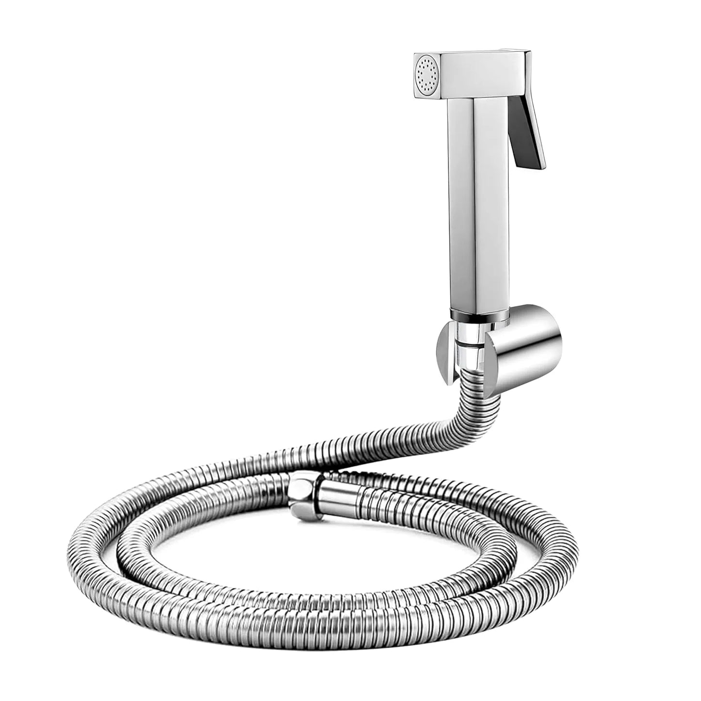 Sanilux™ Square Head Handheld Muslim Shower – Stainless Steel Elegance
