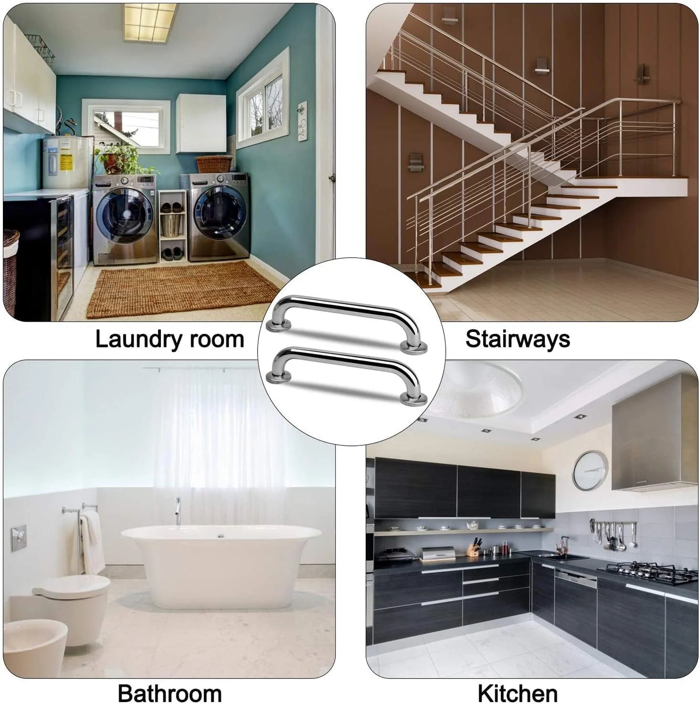 Sanilux™ Premium Stainless Steel Grab Bar