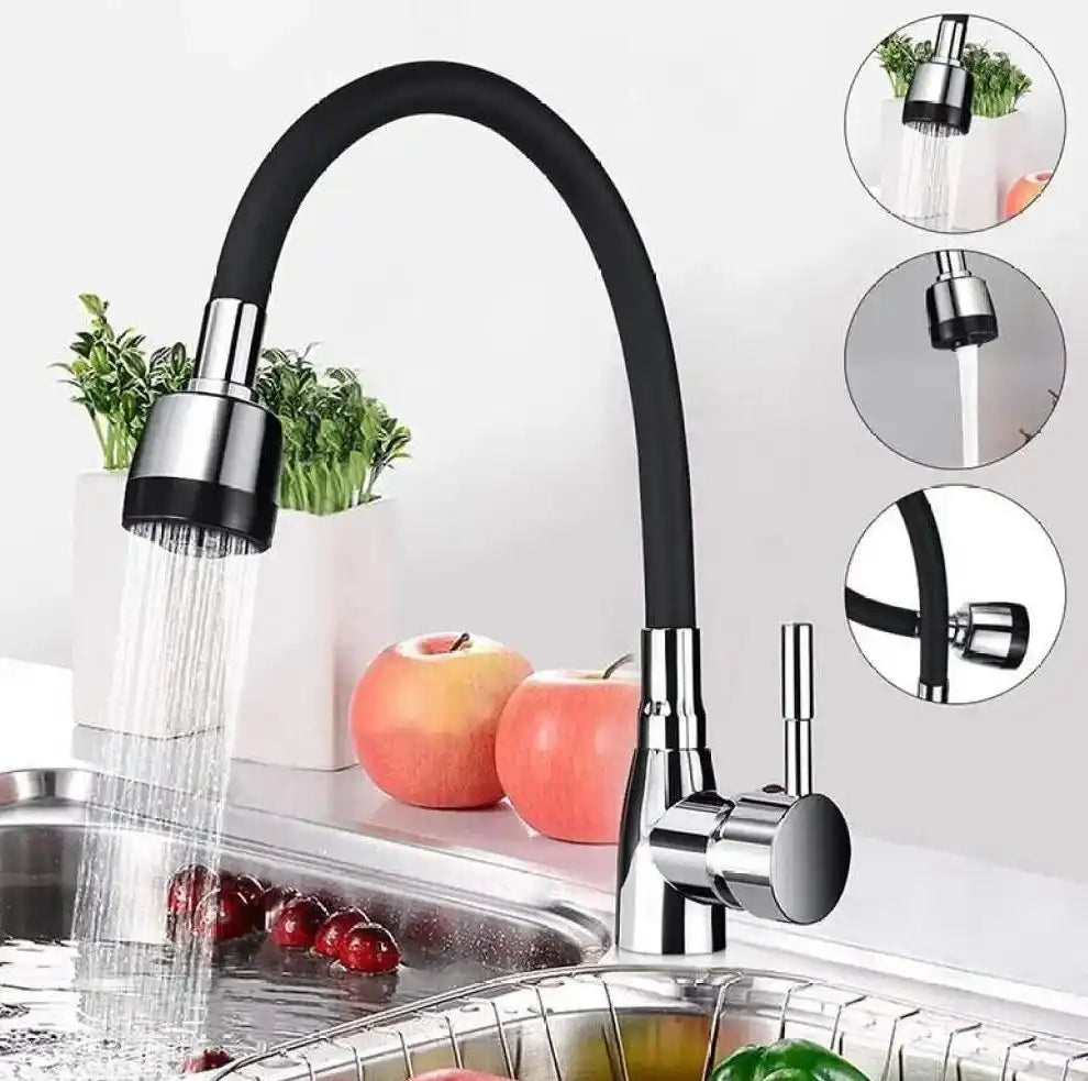 360° Flexible Silicone Faucet Extender - Soft & Jet Stream