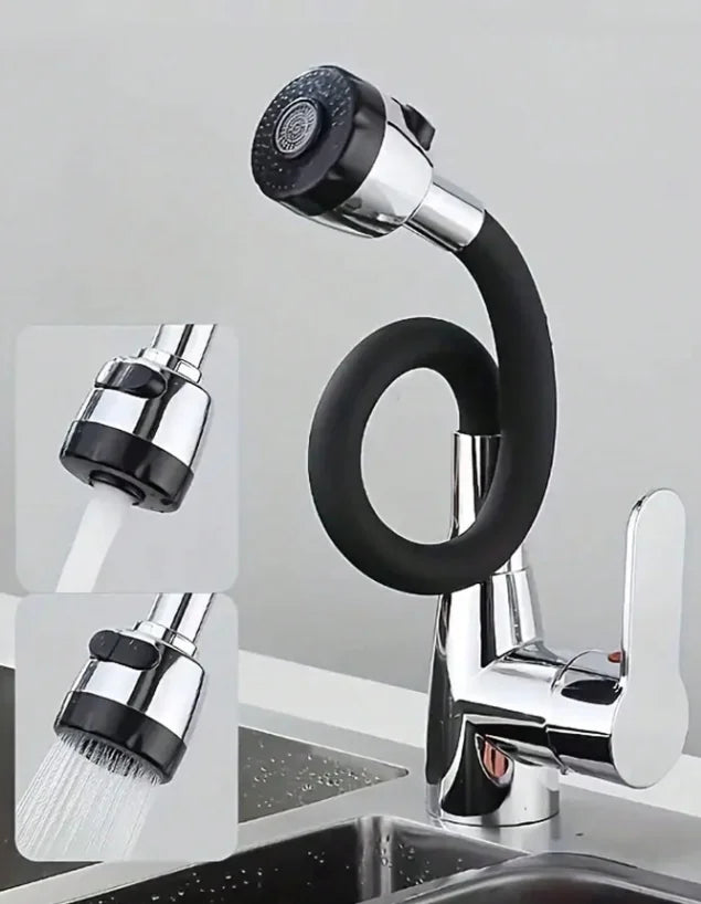 360° Flexible Silicone Faucet Extender - Soft & Jet Stream