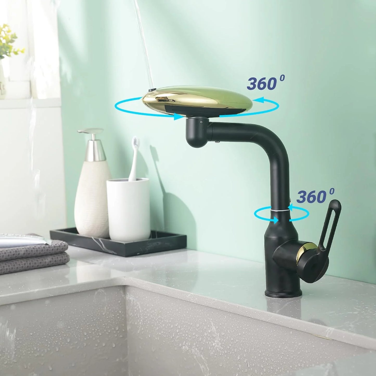 Sanilux™ 360° Rotatable Waterfall Faucet - 4 Modes