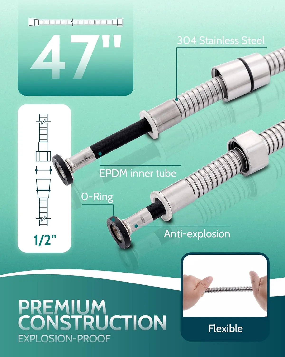 Sanilux™ 304 Stainless Steel Muslim Shower Set - Feel The Luxury