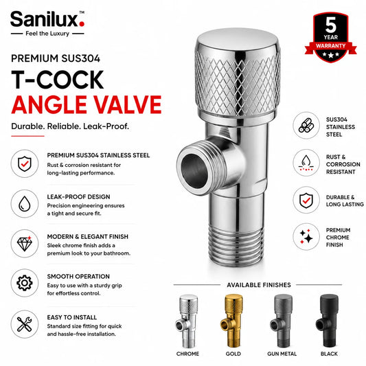 Sanilux™ T-Cock Angle Valve
