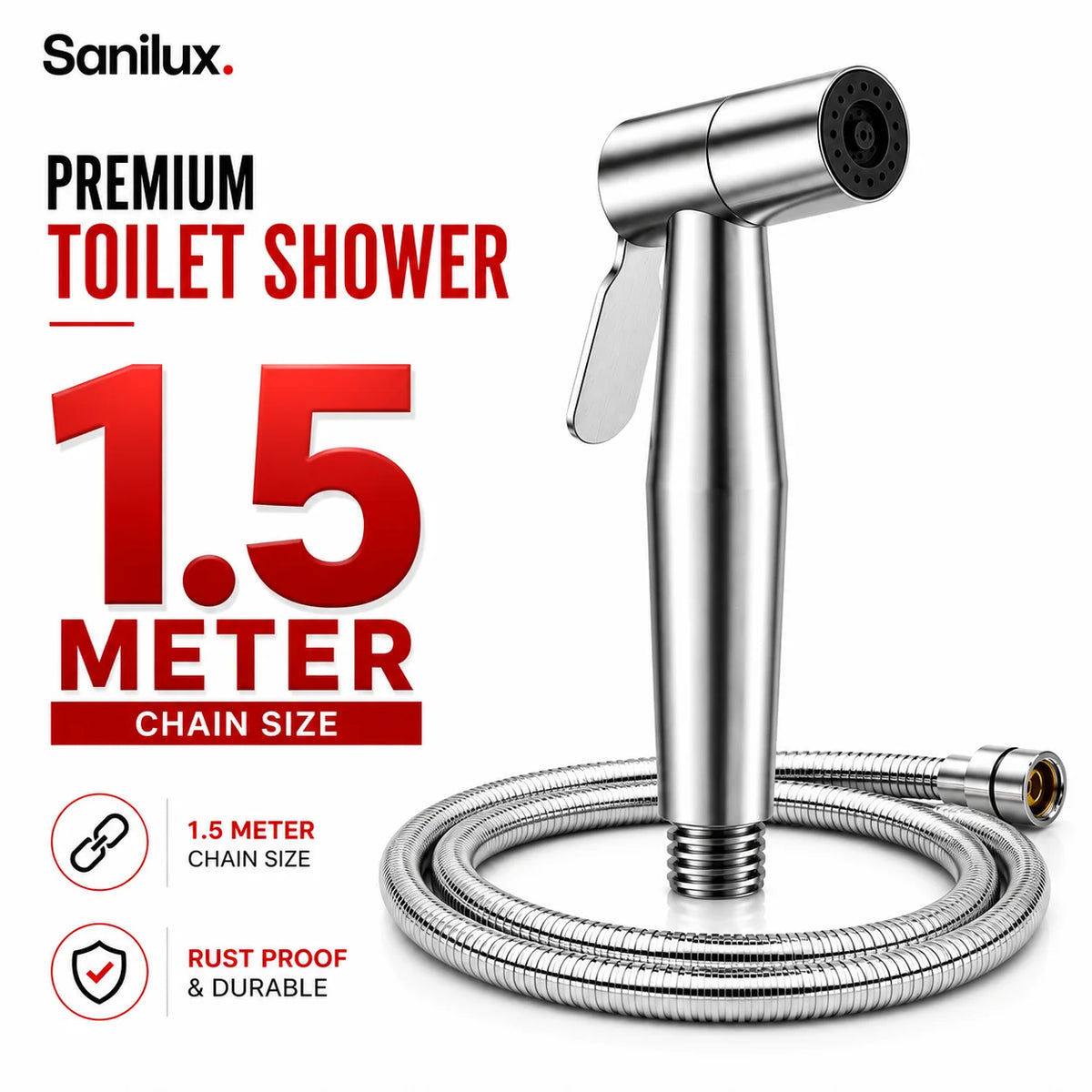 Sanilux™ 304 Stainless Steel Muslim Shower Set