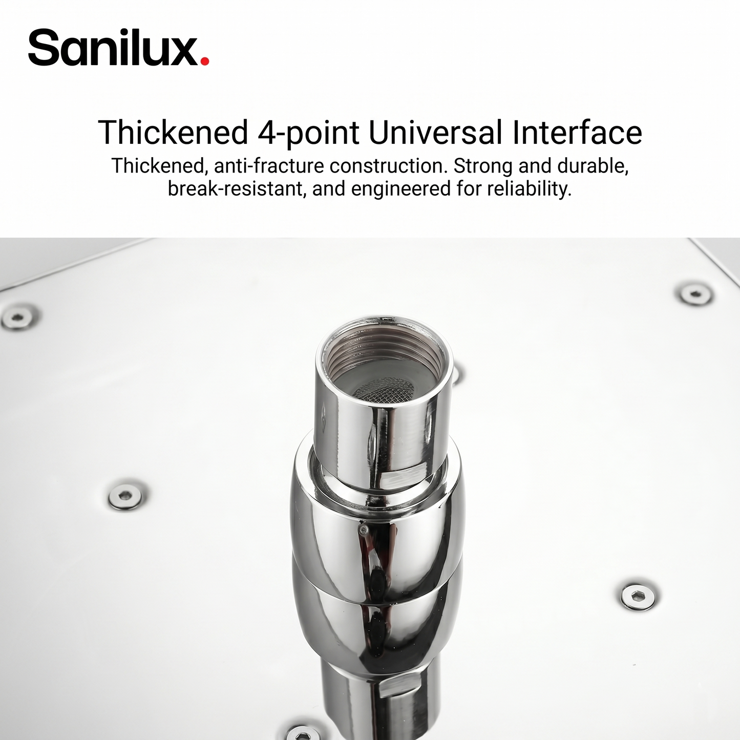 Sanilux™ Premium Square Jet Rain Shower Head SUS 304 | Detachable & Easy to Clean