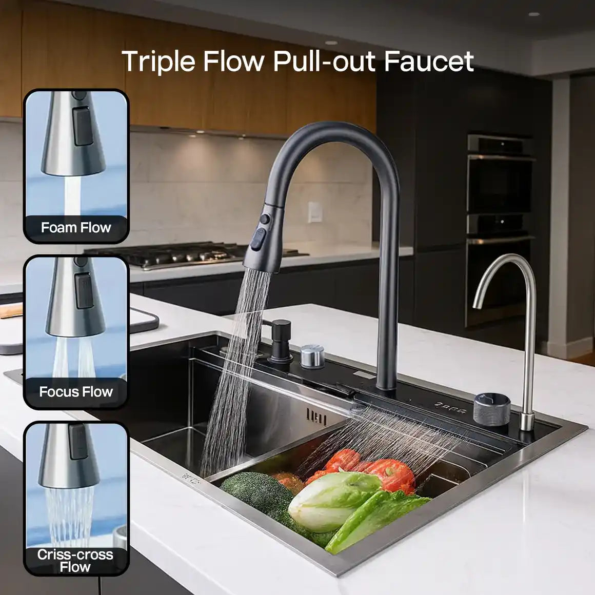 Sanilux™ Piano Smart Sink for Modern Kitchens