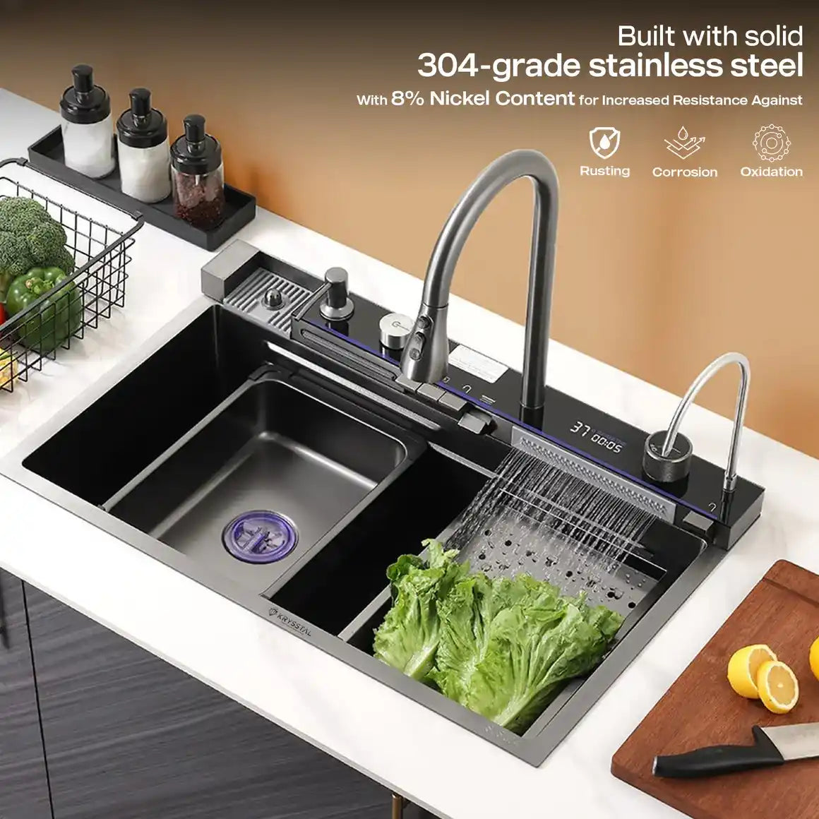 Sanilux™ Piano Smart Sink for Modern Kitchens