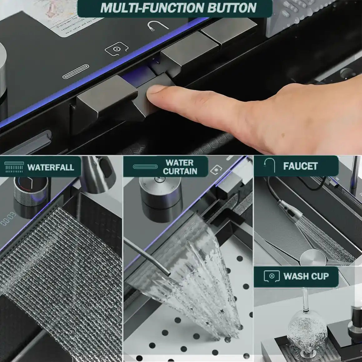 Sanilux™ Piano Smart Sink for Modern Kitchens