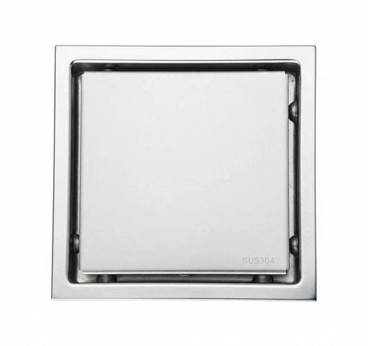 Sanilux™ 6x6″ Tile Insert Floor Drain – 304 Stainless Steel (Cockroach & Odor Trap)