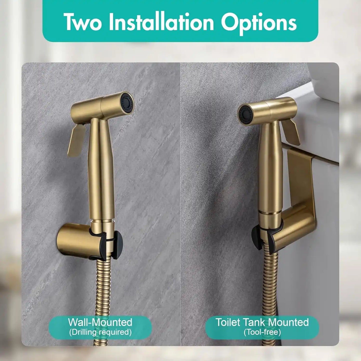 Sanilux™ 304 Stainless Steel Muslim Shower Set - Feel The Luxury