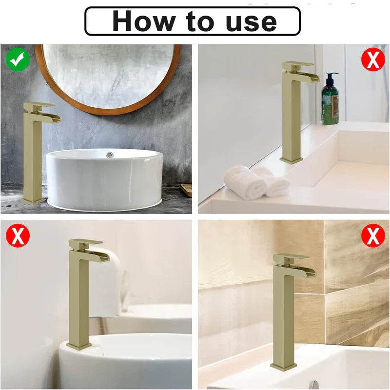 Sanilux™ Bathroom Sink Faucet - 12 Inch Size