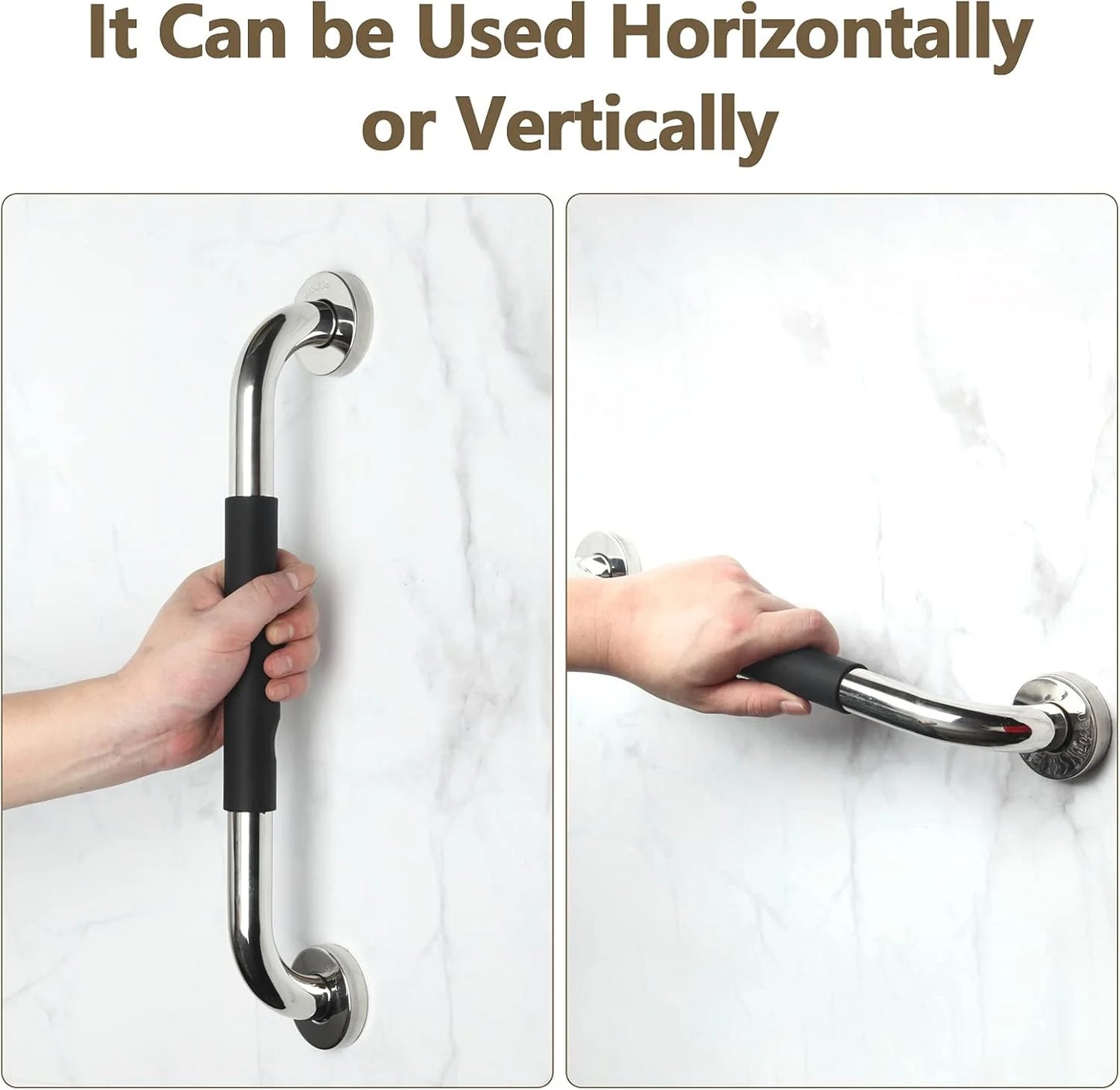 Sanilux™ SUS304 Stainless Steel Grab Bar with Anti-Slip Sleeve
