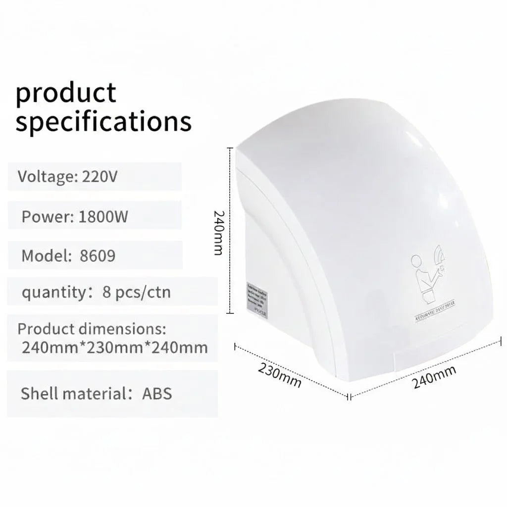 Sanilux™ Automatic Hand Dryer With High Speed Infrared Sensor