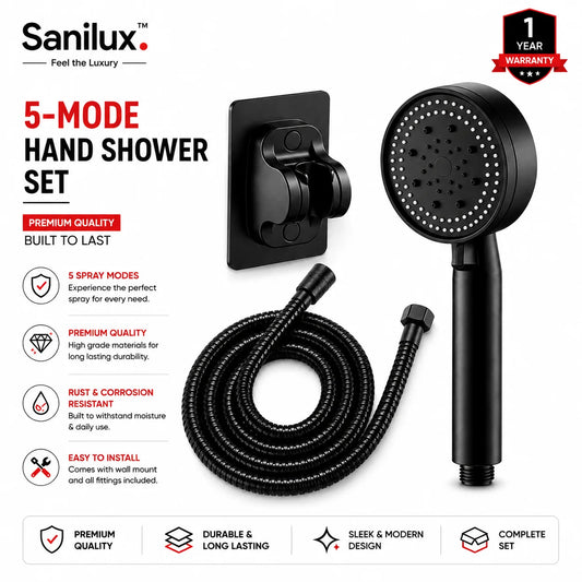 Sanilux™ 5-Mode Hand Shower Set