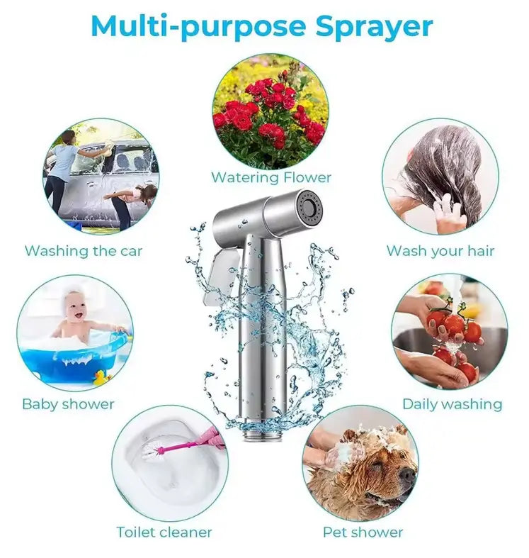 Sanilux™ 304 Stainless Steel Muslim Shower Set - Feel The Luxury