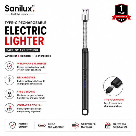 Sanilux™ Type-C Rechargeable Electric Lighter