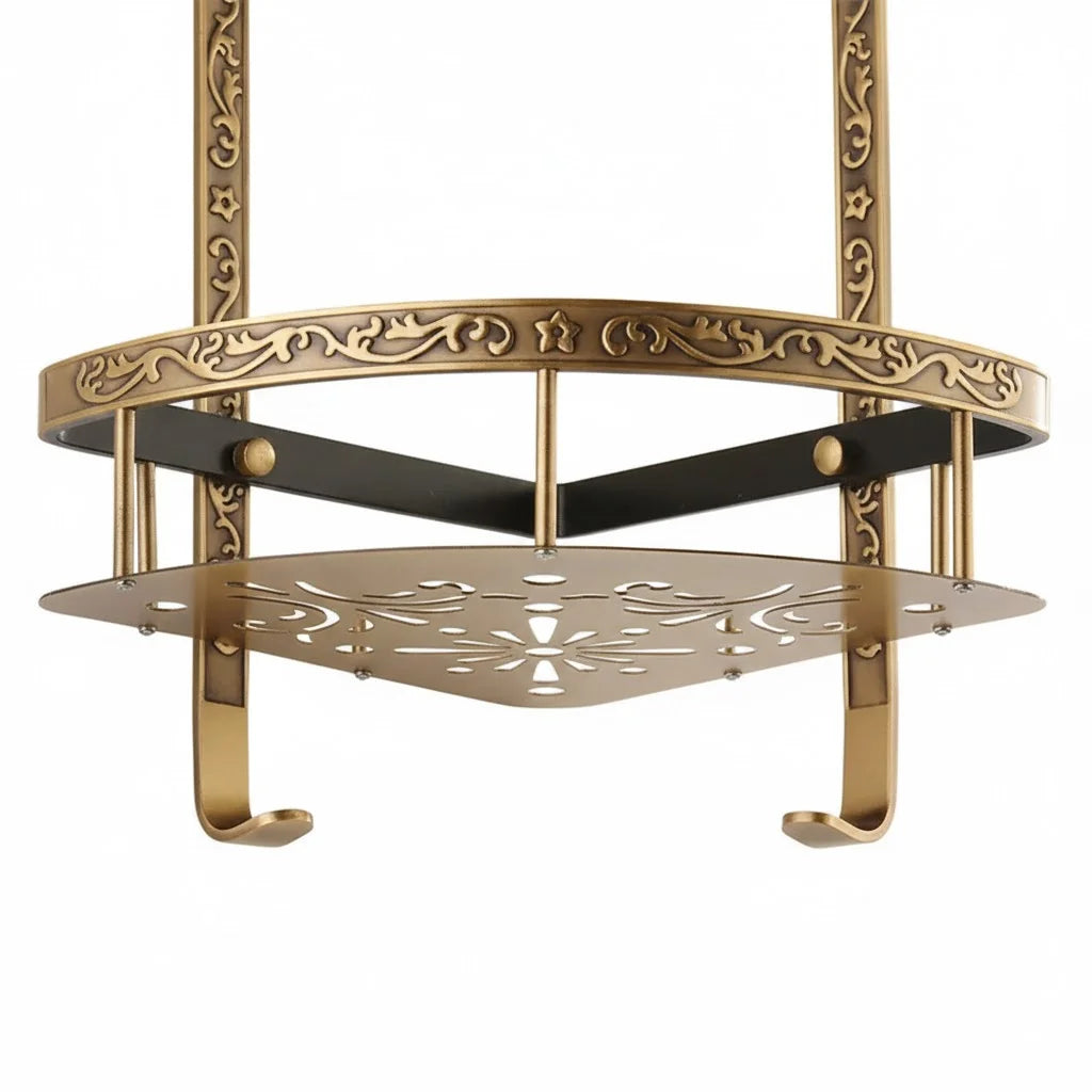 Sanilux™ Premium 2‑Tier Aluminum Corner Shelf
