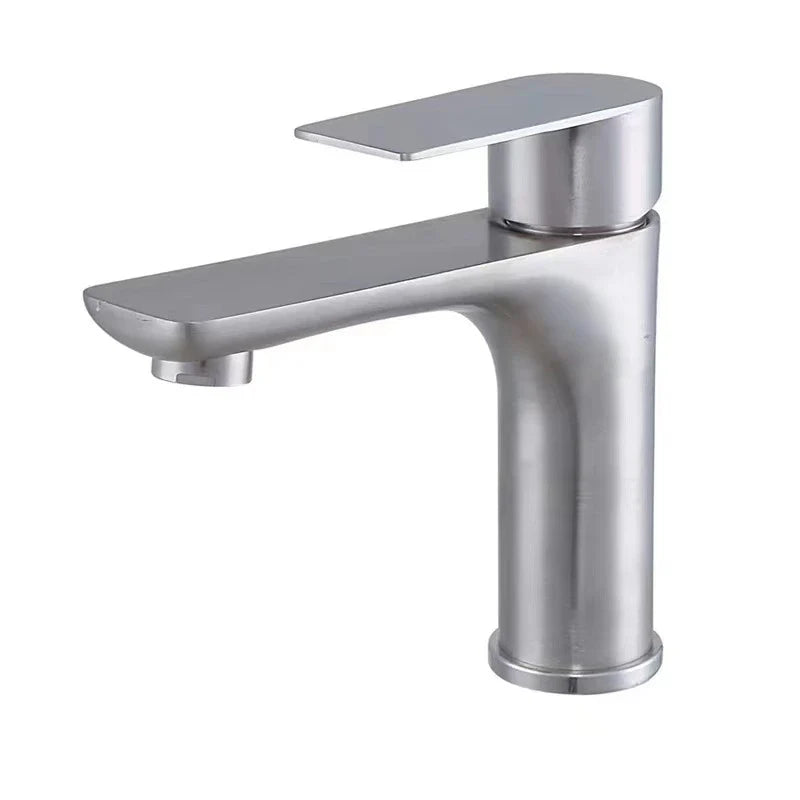 Sanilux™ Stainless Steel 304 Bathroom Faucet – Hot & Cold Mixer Tap