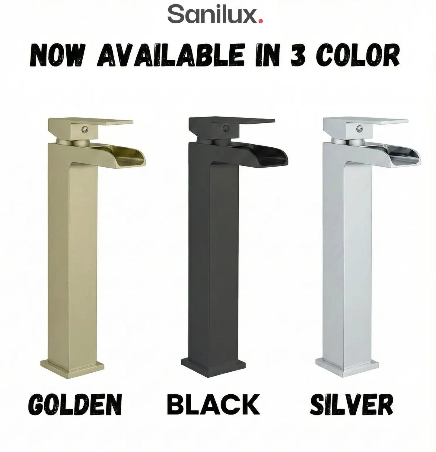 Sanilux™ Bathroom Sink Faucet - 12 Inch Size