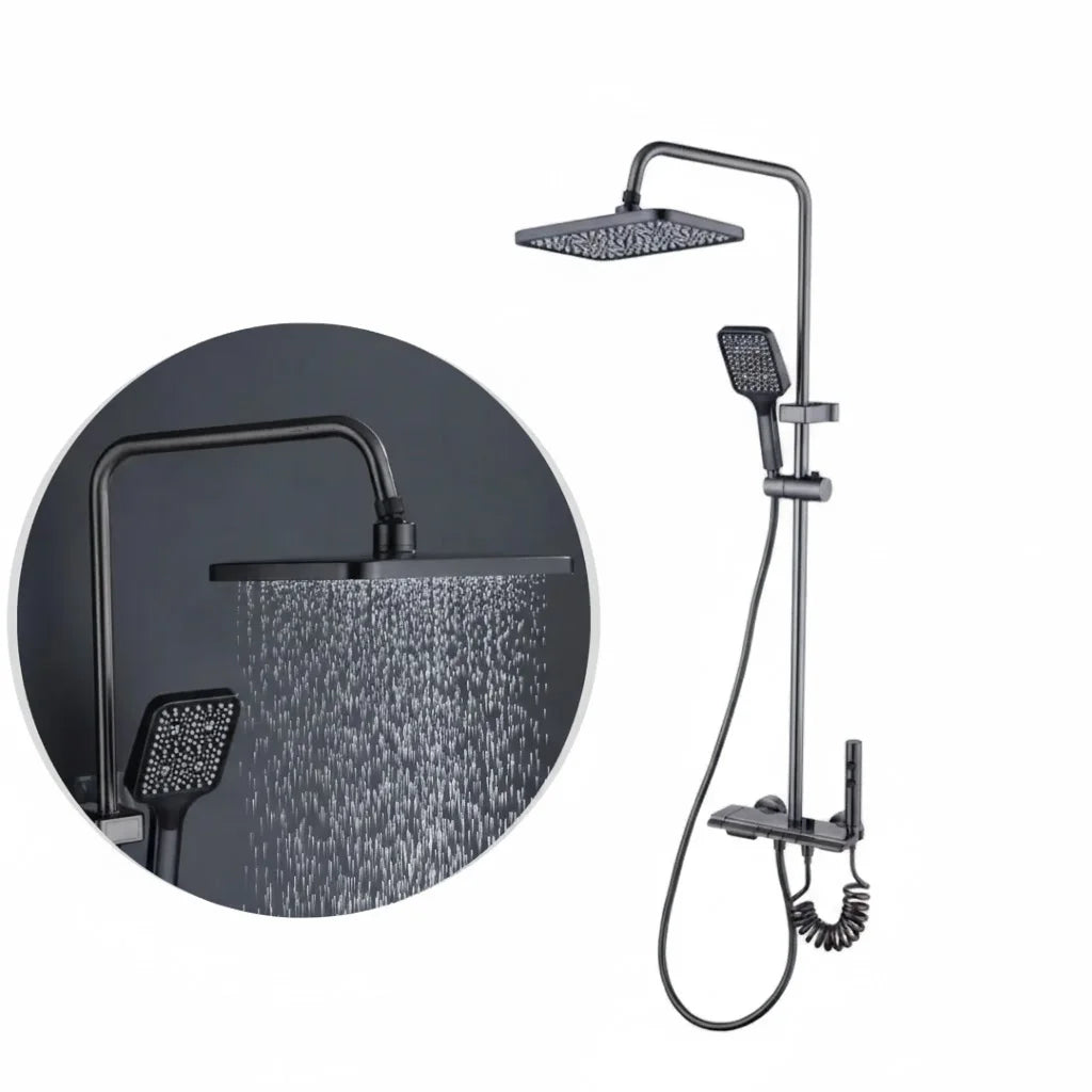Sanilux™ Piano Style LED Shower Complete Set