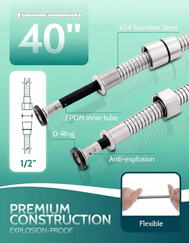 Sanilux™ 304 Stainless Steel Muslim Shower Set