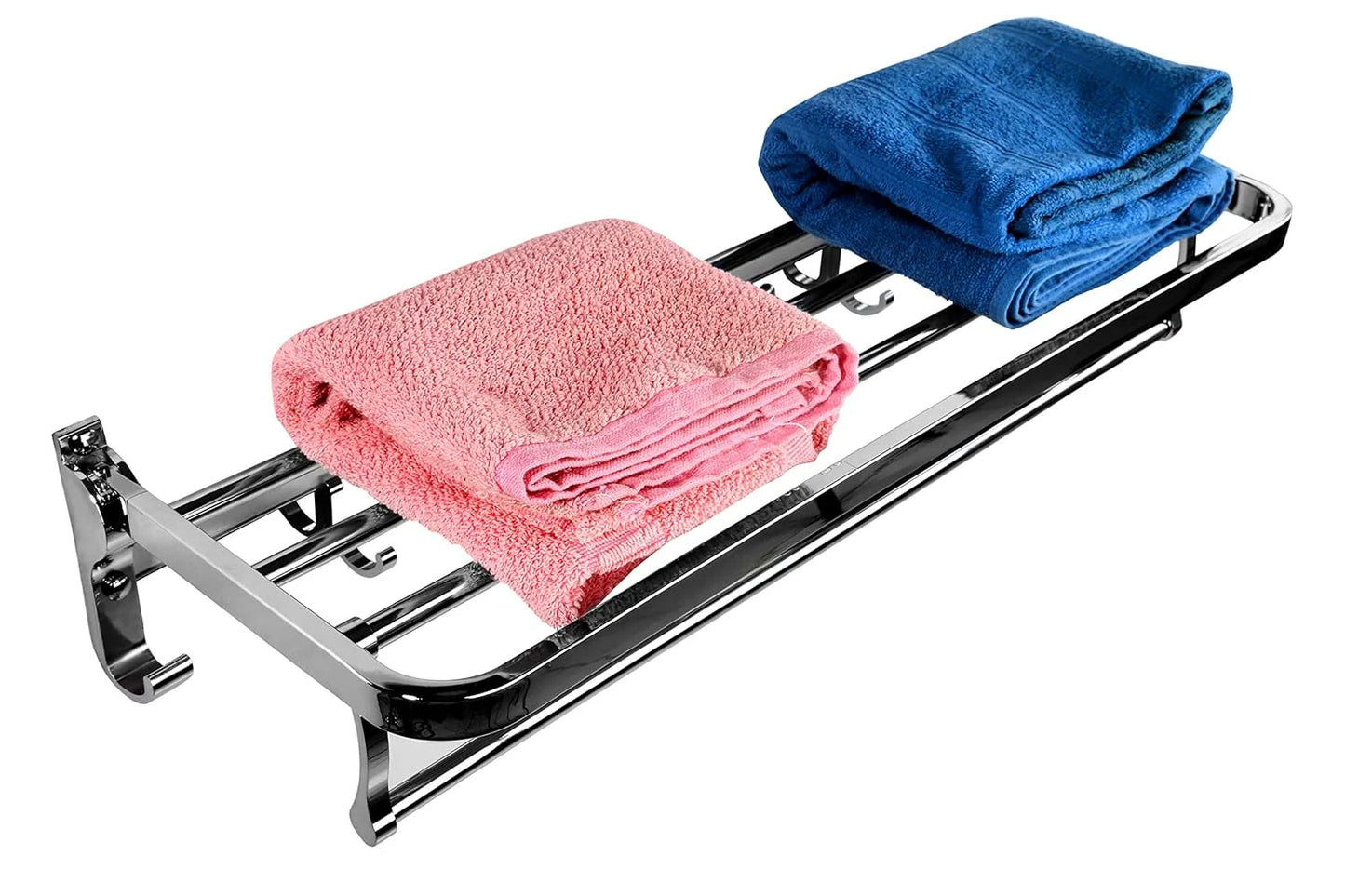 Sanilux™ Deluxe Towel Rack with Shelf, Holder And Hooks