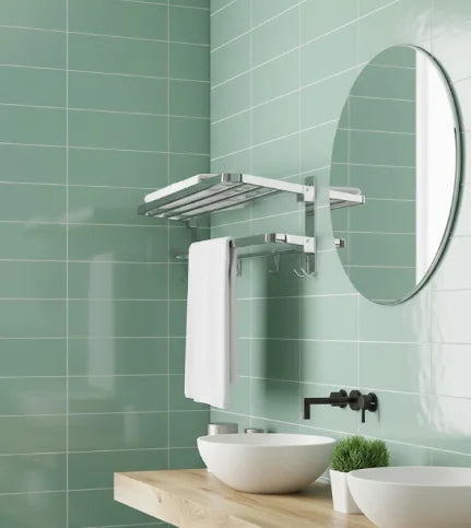 Sanilux™ Deluxe Towel Rack with Shelf, Holder And Hooks